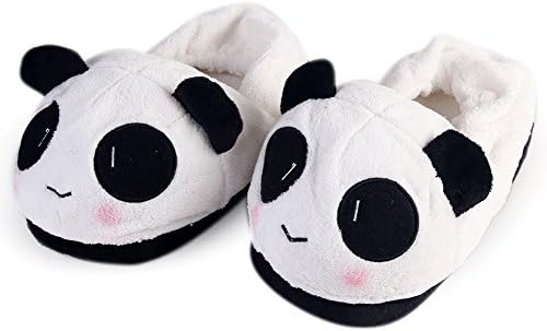 Panda Plush Cotton Slippers Winter Indoor Poop Emoji Slippers Soft Warm Comfortable Cute Unisex Winter Slippers (Panda Cotton Slippers)