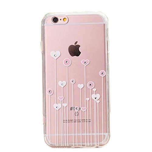 Samidy iPhone 6s Case, Bling Diamond Dandelion Cover for 4.7 inches iPhone 6/iPhone 6s with a Screen protectorone 6/iPhone 6s with a Screen protector