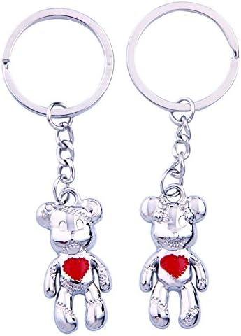 Teddy Bear Keyring/Part Two Bar in Key Fob