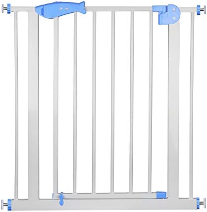 Auto Close Secure Tech Metal Gate Easy Open Walk-Thru Safety Gate Great for Pets and Children