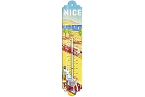 Éditions Clouet 57089 - Thermomètre 30x8 cm "PLM - La Promenade des Anglais - Nice"