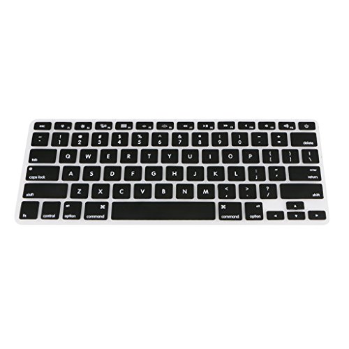 Gazechimp Tastatur Abdeckung Wasserdicht Silikon Keyboardschutz Hülle Haut für Macbook Air Retina13/15/17 Zoll - Schwarz