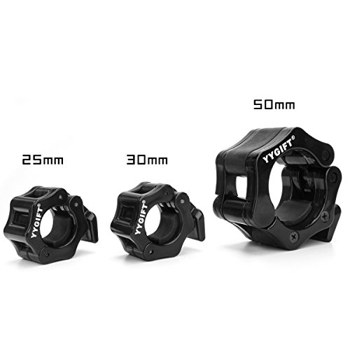 Barbell Collar YYGIFT® 25mm/30 mm Hantelverschlüsse Hantelstangen Verschluss Barbell Halsbänder für Langhantelstange Curlstange Kurzhantelstange 1 Paar - 7