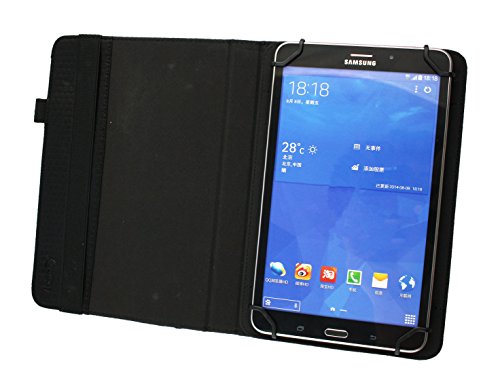 Emartbuy Medion LifeTab P9701 9.7 Zoll Tablet PC Universal ( 9 – 10 Zoll ) Gepolsterte Design Schwarz 360 Grad Rotierende Stand Folio Geldbörse Tasche Hülle + Schwarz Eingabestift - 4