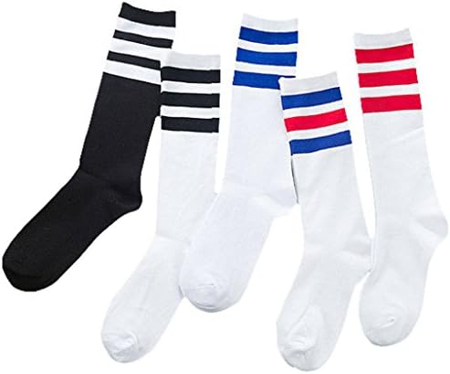 Stockings Men's Cotton Socks 5 Pairs Of Autumn And Winter Cotton Long Tube Korean Version Of The Wild White Skateboard Tube Socks ( Color : 5 pairs , Size : M )