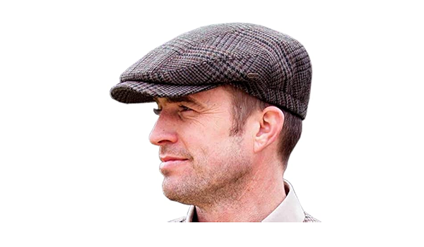 Tweed Golf Cap, Traditional Style 