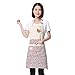 Produktbild Windtor Verstellbare Latzschürze mit Tasche, süßes Bären-Muster, Baumwollleinen, für Frauen, Küche, Koch, Schürze # 04