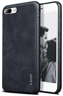 iPhone 7 Plus / 8 Plus Case,X-Level [Vintage Series] PU Leather iPhone 7 + / 8+ Case Cover [Slim Fit Business Elegant Art Style] for iPhone 7 Plus / 8 Plus 5.5'' (Iphone 7 + / 8+, Black)