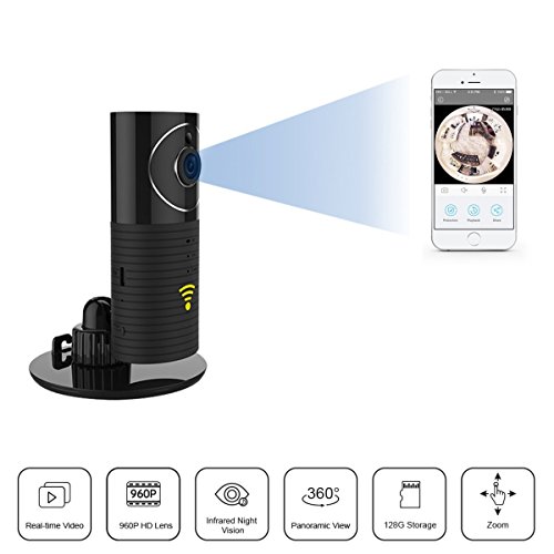 Preisvergleich Produktbild Clever Dog Panorama HD WiFi Smart Camera - Black
