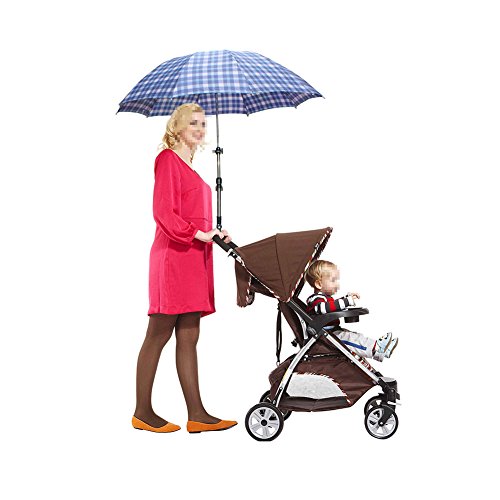 Itaar Schirmhalter für Fahrrad, Kinderwagen, Rollator, Rollstuhl, Golftrolleys, Steckerhalter, Halterung - 6