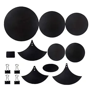 Belity Cymbal Drum Mute Pads Drum Mute Pad Mat Drum Head Pad & Sound Off Blocks Belt Mat with 4 Binder Clips for Drum Practice Mute Pad Set Drum Silencer