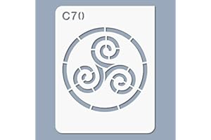 DECOPOCHOIRS Pochoir triskel - Taille L feuille 283x364 mm