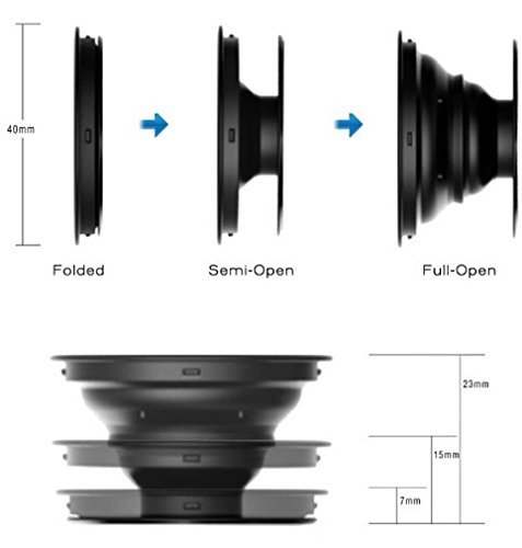 Ice Pop Stand Smartphone Stand, Multi Angle Einstellung Windschutzscheibe Mount & Grip für iPhone SE / 6/6/7/7 / Samsung Galaxy S7 S7 Edge Amazon Fire iPad Große Anchor Silber - 8