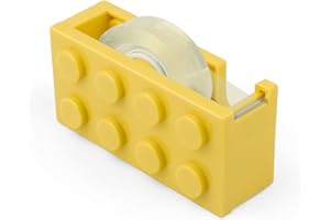 ‎AMONENZ AMONENZ Klebebandspender, Gelb Tesafilm Abroller, Klebeband-Tischabroller in Form von Bausteinen, für Schreibtische, Restaurants, Blumenläden