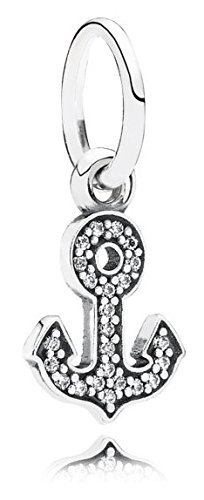 Pandora Damen-Charm Anker der Hoffnung 925 Zirkonia Silber – 791533CZ