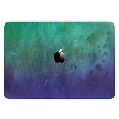 GADGETS WRAP Apple MacBook Air 11 inch Printed Skin for Top Only - BLOTTED Green 97 Absorbed Watercolor Texture
