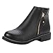 Produktbild LILIHOT Damen Winter Round Toe Seitlicher Reißverschluss Student Schuhe High Heel Kurze Stiefel Plateau Stiefeletten Absatz Ankle Boots Herbst Kurz Stiefel High Heels Schuhe mit Reißverschluss
