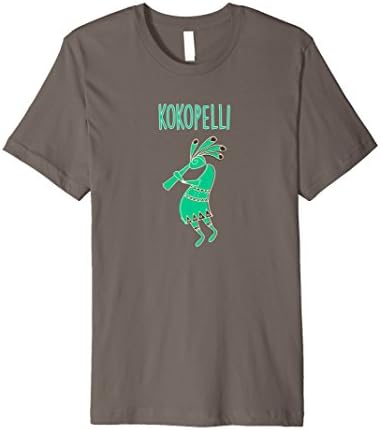 Kokopelli Native American Flute Player T-shirt Tee Male Medium Asphalt