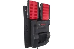 LayerbyLayer 3D väggfäste för Bosch 18 V batterier & GAL 18V-40 laddare [Made in Germany] batterihållare för Bosch Pro Core v