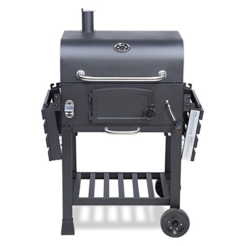 TAINO® XL Smoker BBQ GRILLWAGEN Holzkohle Grill Grillkamin Standgrill Räucherofen - 2