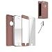Produktbild FINOO | Iphone 7 360 ° Komplettschutz Handy-Hülle Vorne Hinten TPU Silikon | Rundum-schutz Stoßfest Full Cover Body Slim | Ultra Dünn Protector Back Cover Schutz Case Tasche | Rose Gold