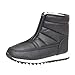 Produktbild Niedrige Stiefel Flache Schuhe,Oliviavan Damen Stiefel Wasserdicht Herbst und Winter Reißverschluss Anti Ski Stiefel Mutter Schuhe