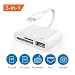 Produktbild SD-Kartenleser, 3 in 1 Lightning zu USB3 Kamera Adapter & Speicherkarte SD/TF Kartenleser für iPhone iPad, Keine App Nötig [unterstützt IOS 11 Oder bis] (3-1 Card Reader)