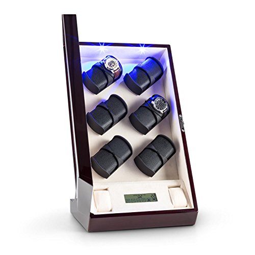 Klarstein Klingenthal Uhrenbeweger Uhrendreher Uhrenbox (fr 12 Automatikuhren, leise, frei whlbare Bewegungsgeschwindigkeit, Schaumkissen in Lederoptik) mahagoni Klarstein Klingenthal Uhrenbeweger Uhrendreher Uhrenbox (fr 12 Automatikuhren, leise, frei whlbare Bewegungsgeschwindigkeit, Schaumkissen in Lederoptik) mahagoni