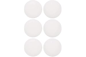 ANNJOM 6 Pcs Table Tennis Ball, 6 Pcs Pong Ball, ABS Practical Indoor Accessories for Sports Equipment Indoor Sports Sports Accessories(white)