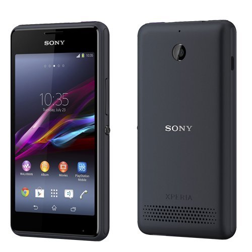Preisvergleich Produktbild Sony Xperia E1 Smartphone UNLOCKED (4 Zoll), 4 GB, Schwarz (aus Spanien)