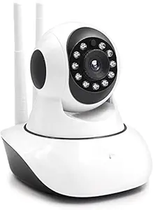 Jouxy HK529 Wireless WiFi Smart Security Camera with Night Vision Quality | Audio Reording & Motion Sensor Feature Used for Office | Home | Locker's | Society's Etc (White)