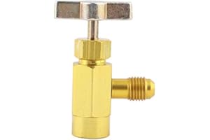 GAROSA Herramienta de Válvula de Abrebotellas de Aleación de Aluminio Alta Precisión 1/4 Rosca SAE Para Botellas de Refrigerante 1/2 ACME TT1214(1/2ACME TT1214),Otros accesorios para equipos de refrigeración