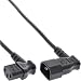 Produktbild InLine 0,4 m, C13 – C14 0,4 m Koppler C13 Kupplung C14 schwarz – Cables elektrischen (C13 – C14, schwarz, 0,4 m, Koppler C13, Kupplung C14, Kurve, Kurve)
