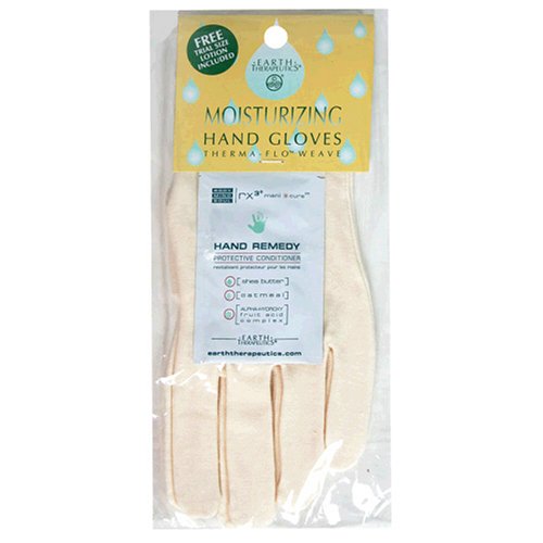 Earth Therapeutics Hand Gloves, Moisturizing, 1 pair (Pack of 2)