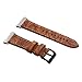 Produktbild Hunpta@ Mode Sport Leder Armband mit Metallverbindern Compatible für Fitbit Ionic (220 mm) (Braun)