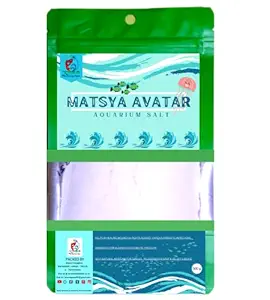 Anand Enterprise Medicated Natural Aquarium Salt Small Betta Marine Half kg (500 g) for Fresh Water Fish Tank Water Conditioner
