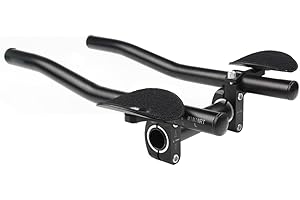 PEOSAARD Guidon aéro-barres de vélo de vélo de vélo de vélo de guidon en aluminium alliage alliage repos guidon triathlon aero bicycle tri bars retendbars pour le vélo de montagne, vélo repos guidonbar