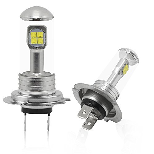 H4 Led bombillas antiniebla 80W 1500LM 6000k Blanco CREE Kit de conversión de faros antiniebla para automóvil motocicleta DRL Luces antiniebla delanteras Lámparas -1 año de garantía