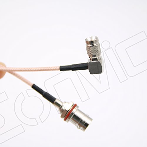 eonvic BNC-Buchse Schott nach rechts Winkel 1.0/2.3 DIN männlich RG179 SDI Kabel Jumper Pigtail 20 cm - 3