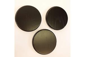 GTK - Geweihe & Trophäen KRUMHOLZ 3 Placas de cuña para Armas, Redondas, 13 cm, Color Oscuro