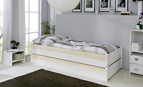 Ticaa Massivholz Stapelliege Stapelbett Gästebett Kiefer