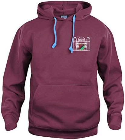 Crystal Palace 1950's Football Hoodie New Sizes S-XXXL Embroidered Logo (Medium, Maroon)