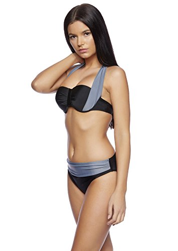 Octopus Softcup / Push-Up-Neckholder-Bikini mit eleganten Design / verschiedene Farben / High Waist Slip f5354 - 2