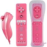 QUMOX Telecomando Wii, 2 in 1 Motion Plus Integrato Remote di Gioco Controller con Custodia in Silicone e Cinturino da Polso 