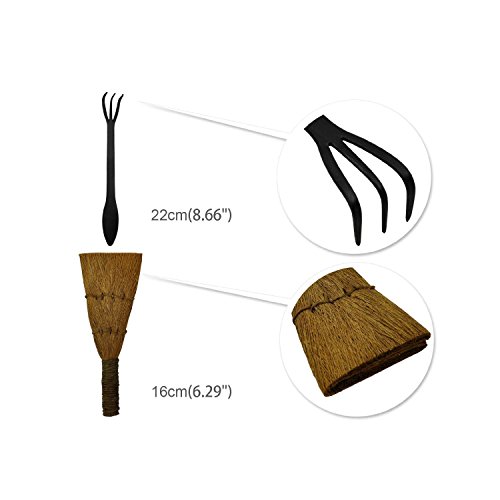 Bonsai Werkzeugset, 14-Teiliges Set Garten Bonsai Werkzeug Carbon Steel Master Professional Scher- Bürsten Mit Rollen Drähte Nylon-Etui Multi-Funktions-Outdoor-Schanzzeug Für Wandern Camping Garten Scheren-Set Werkzeug Kit - 7