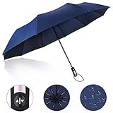 Regenschirm Taschenschirm,Proking windtest Taschenschirm bei 140km/h,Auf-Zu-Auto