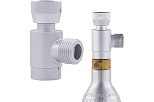 GOTRAIN Adaptador para máquina de refrescos, W21.8-14 a TR21-4 para cilindro de acuario, accesorios para hacer refrescos, convertidor de repuesto para cilindro de acuario