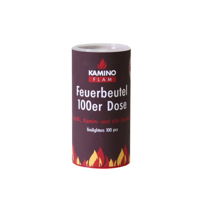 Kamino Flam Anzndbeutel 100 Stck Grillanznder In Der Dose Kohleanznder Fr Kamin Grill Ofen Kaminanznder Fr Kohle Holz Anznder Fr Kaminofen