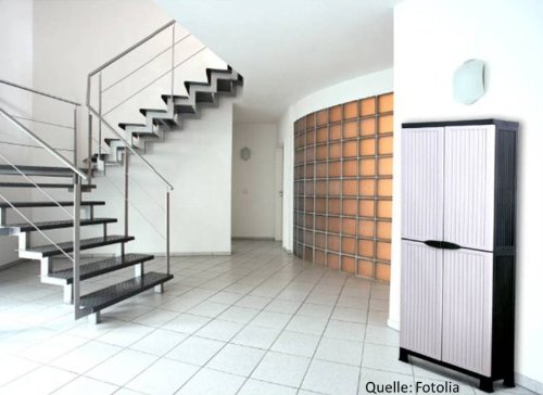 Kunststoffschrank der NOBLE-Serie mit 3 verstellbaren Einlegeböden und je 20kg Tragkraft – hohe Version - 2