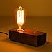 Produktbild SHDT Retro Holzbasis E27 Edison Glühlampe Tischlampe Holz Schlafzimmer Nachttischlampe Schreibtischlampe Wohnzimmer Wohnkultur